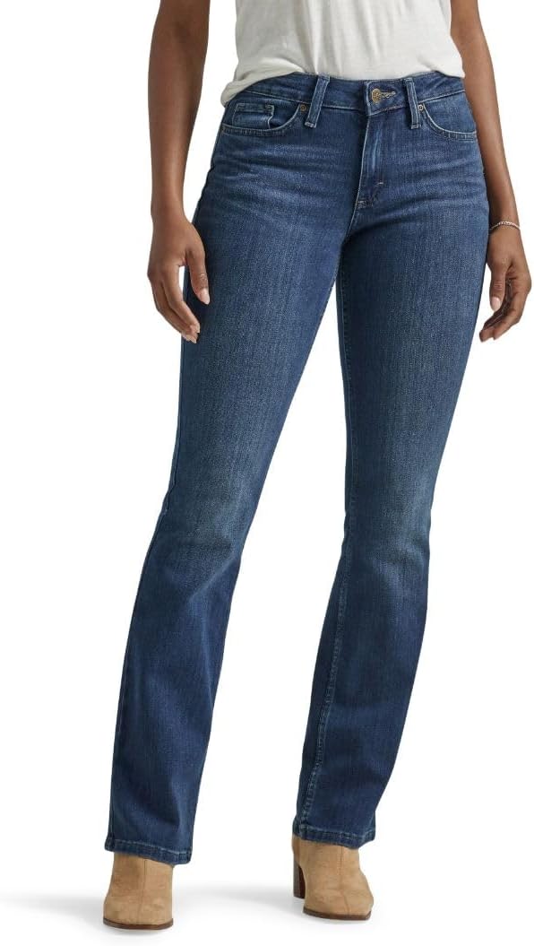 Women Mid Rise Bootcut Jean