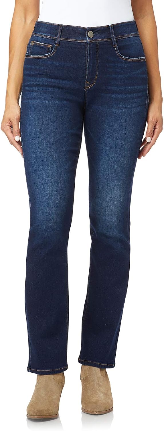Bootcut Jeans for Women Figure Enhancing Stretch Denim