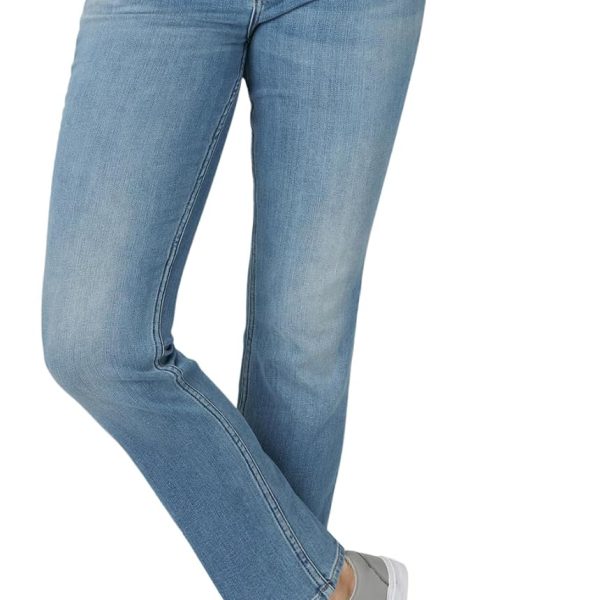 Women  Mid Rise Straight Leg Jean