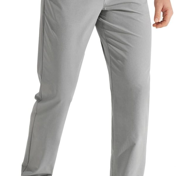 Men golf pants, stretch, quick dry, lightweight, with pockets
